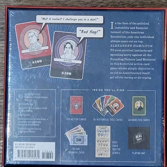 NWT BRAND NEW Deal or Duel Hamilton Game : An Alexander Hamilton Card Game - Picture 5 of 5